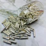 Silver Metallic Rod Sprinkles 50 gm