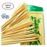 Thick Bamboo BBQ Sticks 12" 100 pcs pack