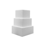 Styrofoam Square Cake Dummies (10cm Height)