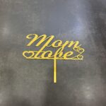 Mom to be acrylic topper