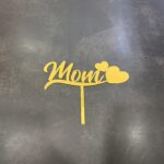Mom - acrylic gold topper