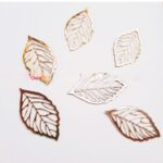 Leaf - Acrylic gold  cutout set of 6pcs