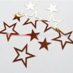 Star- Acrylic gold  cutout set of 12 pcs