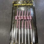 Rainbow Colour  Birthday Candles 6 pcs