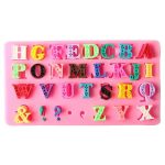 Alphabets Upper case Silicon Mold 14 x 7.5cm