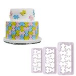 Fondant Cutter - 3 pcs set (Square, Puzzles & Triangle)