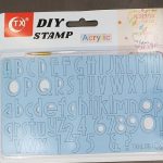 Alphabets Acrylic Sweet Cake Stamp # 8