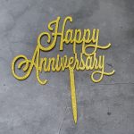 Happy anniversary Big topper (Golden)
