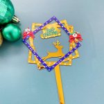 Merry Christmas Cake Topper- Type 13