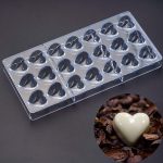 Acrylic Chocolate Mold - Hearts 21s