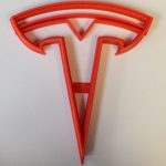 TESLA Logo Cookie Cutter