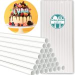 4pcs set Plastic Cake Dowel Rods, 0.4 Inch Diameter
