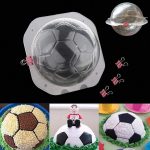 3D Soccer Football Plastic Mold Set- 6" dia