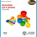Plastic Measuring cups and spoons 10s Set