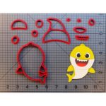 Baby Shark 2 Plastic Cookie Cutter Set - Pinkfong