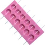 12-Capacity Round Silicone Lollipop Mold