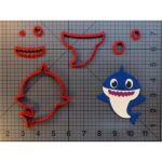 Daddy Shark Plastic Cookie Cutter Set - Pinkfong