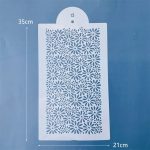 Large Stencil - Flowers Design