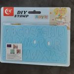 Alphabets Acrylic Sweet Cake Stamp # 4