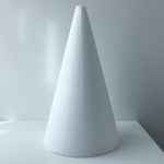 Styrofoam Dummy Cone Base 6" x Height 10"