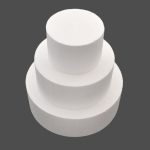 Styrofoam Round Cake Dummies (10cm Height)