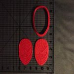 Spiderman Face Plastic cookie cutter set - 2pcs