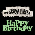 Happy Birthday Plastic Cutter (16.2 x 6.2 cm)