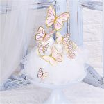 9pcs Paper Butterfly Birthday Theme Decoration