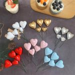 3D Heart Shape Cake Topper - 20 pcs set