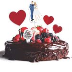 Love Theme Cake Topper 5 Pcs Set