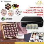 Customized Print Images & Photos On CHOCOLATE TRANSFER SHEETS