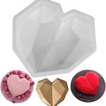 7" Diamond Heart Pinata Cake Silicone Mold