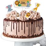 Jungle Theme Cake Topper 5 pcs Set