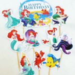Ariel Mermaid Cake Topper 9 pcs set
