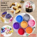 Edible glitter metallic powder,(Luster dust)bottle