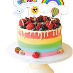 Rainbow Theme Cake Topper  5 pcs Set