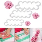 Plastic  Cutter 3 pcs set - Rose