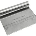 Scraper steel with measurement
