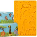 Silicone mold - Jungle Animals assorted 2D