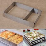 Cake baking pan - Rectangle Extendable Steel