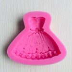 silicon fondant mould dress