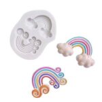 Silicon Fondant Mould Rainbow