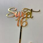 Acrylic Topper Sweet 16