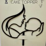 Mom and Baby Cut out Black