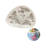 Silicone Fondant  mold - 3 in1 Butterfly