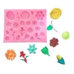 Silicone Rose Daisy Sunflower Fondant Mold