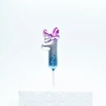 Number Candle Blue & Purple - 1 & 2