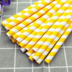 paper straw for cake