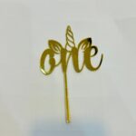 ONE TOPPER ACRYLIC GOLD