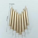 Metallic  Colour Birthday Candles 8pcs